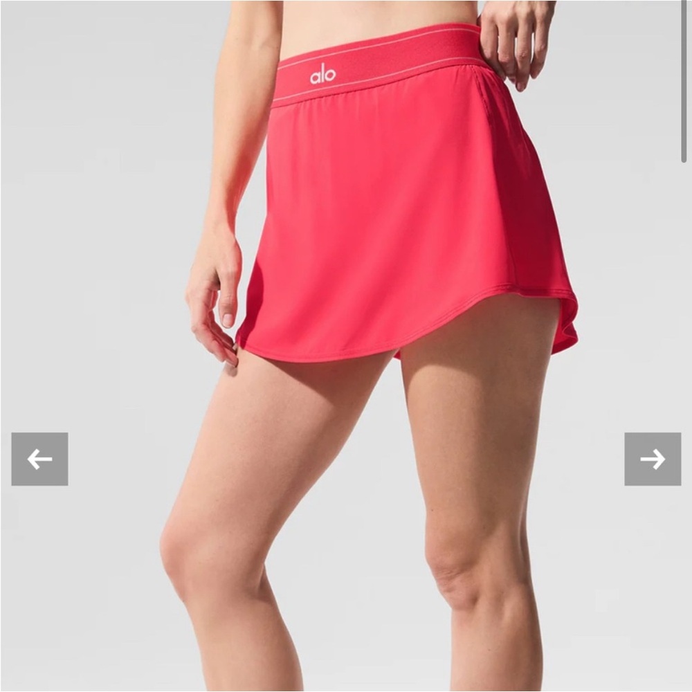 ALO yoga Match Point Tennis Skirt in Candy Red!!